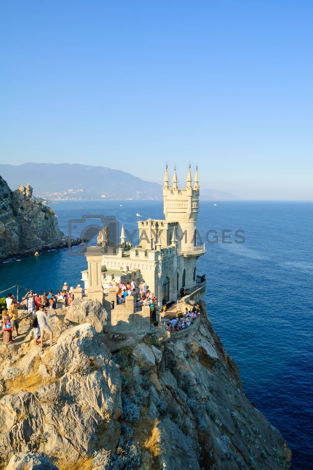 Royalty free image of Beautiful Swallow's Nest Castle on the Rock, Crimea, Ukraine by maxpro
