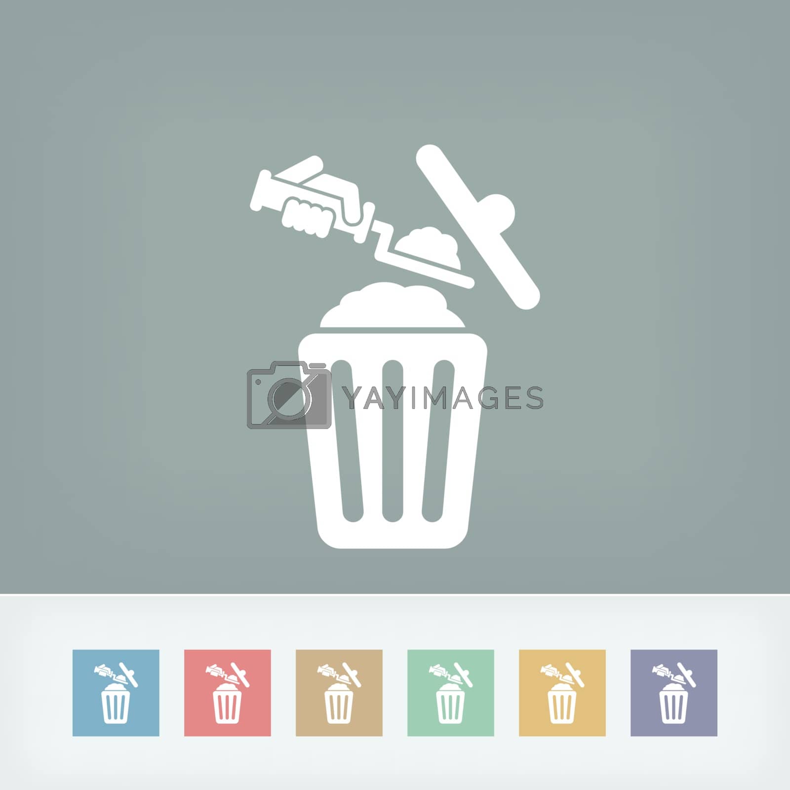 Royalty free image of Disposal of construction materials by myVector