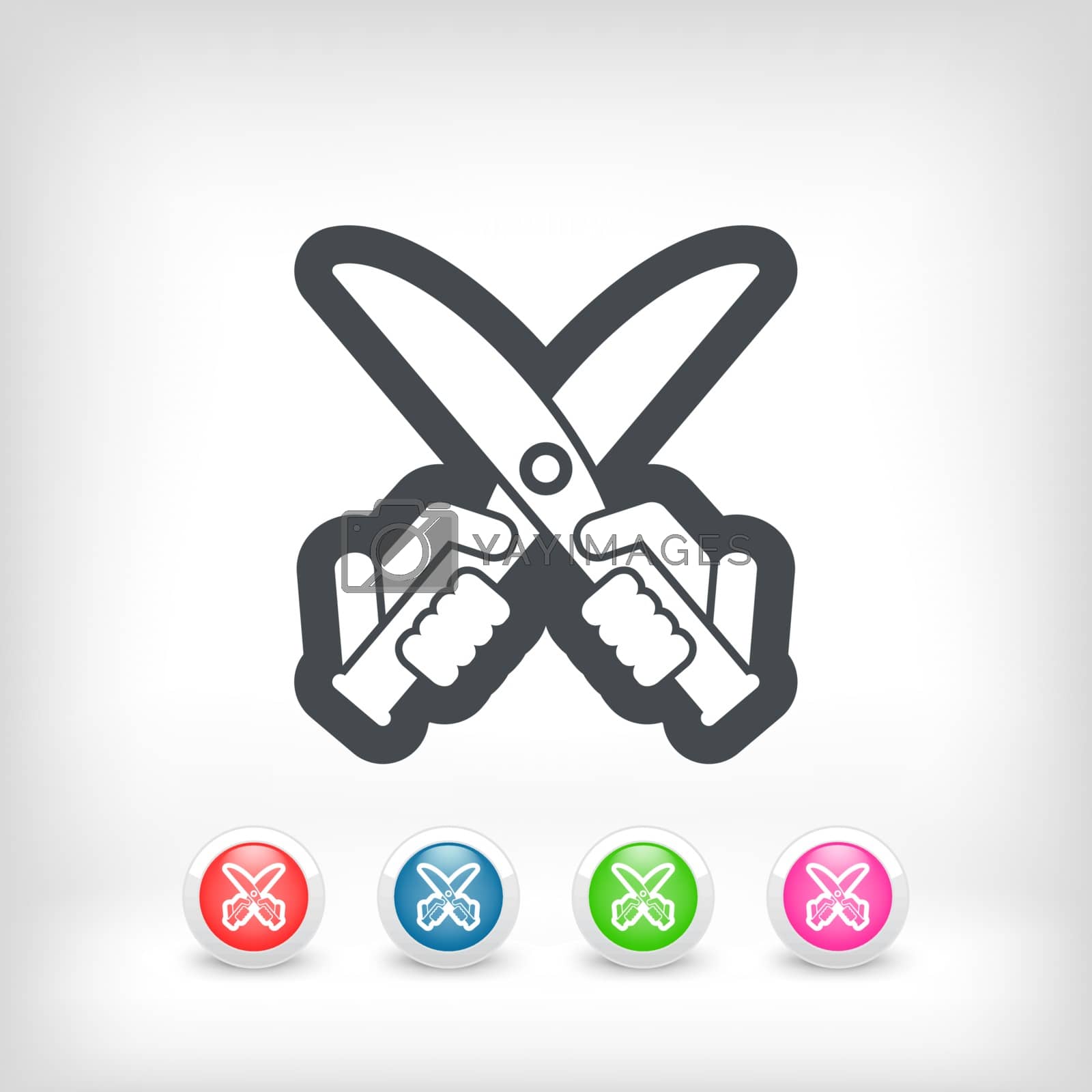 Royalty free image of Shears icon by myVector