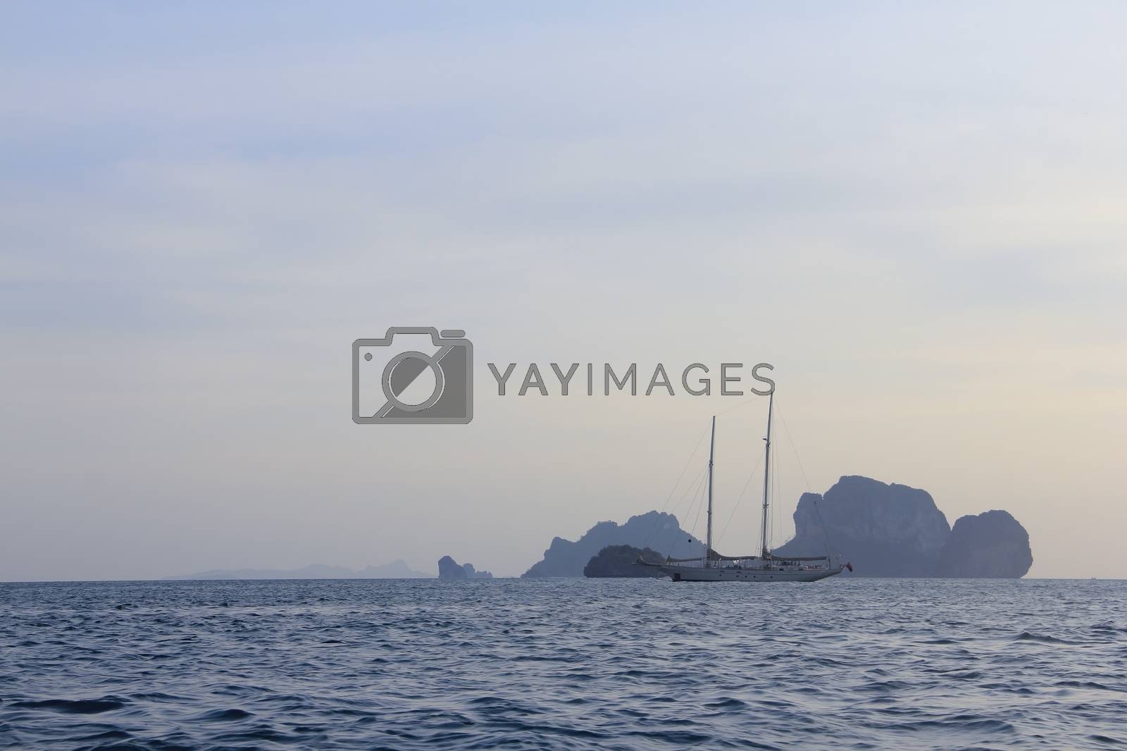 Royalty free image of Sailing yahts by destillat