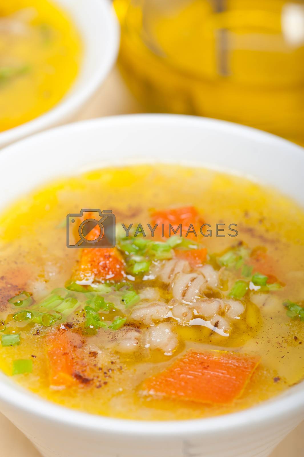 Royalty free image of Syrian barley broth soup Aleppo style by keko64
