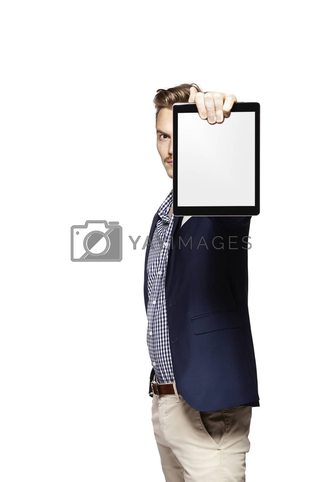 Royalty free image of Showing a digital tablet by filipw