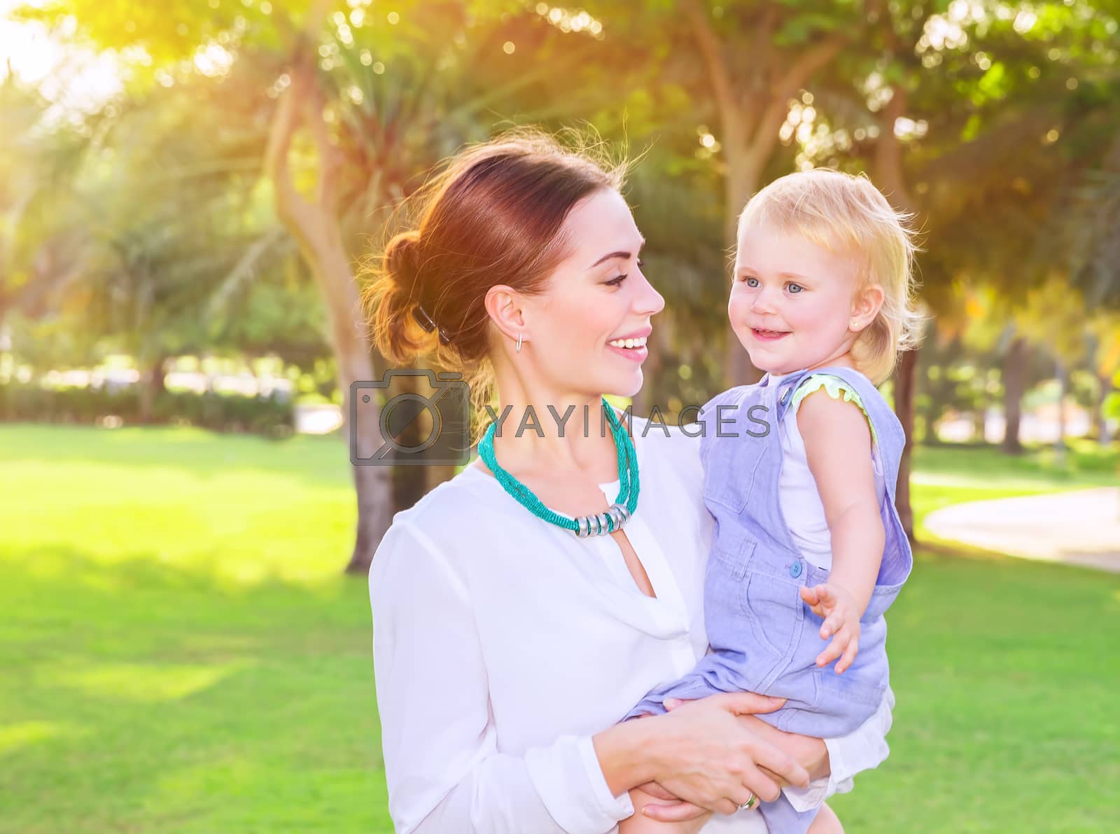 Royalty free image of Happy mother with little daughter by Anna_Omelchenko