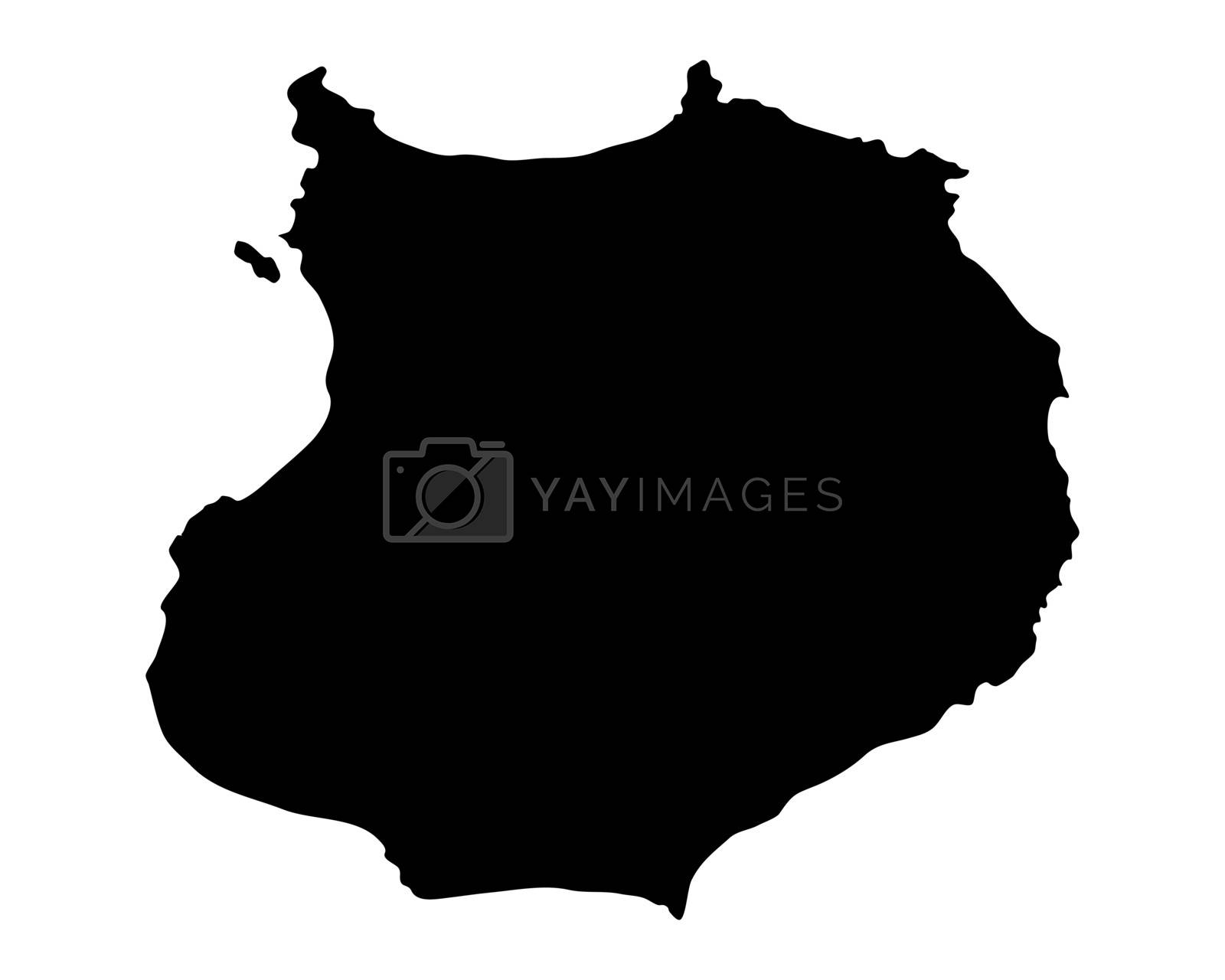 Royalty free image of Map of Boa Vista by rbiedermann