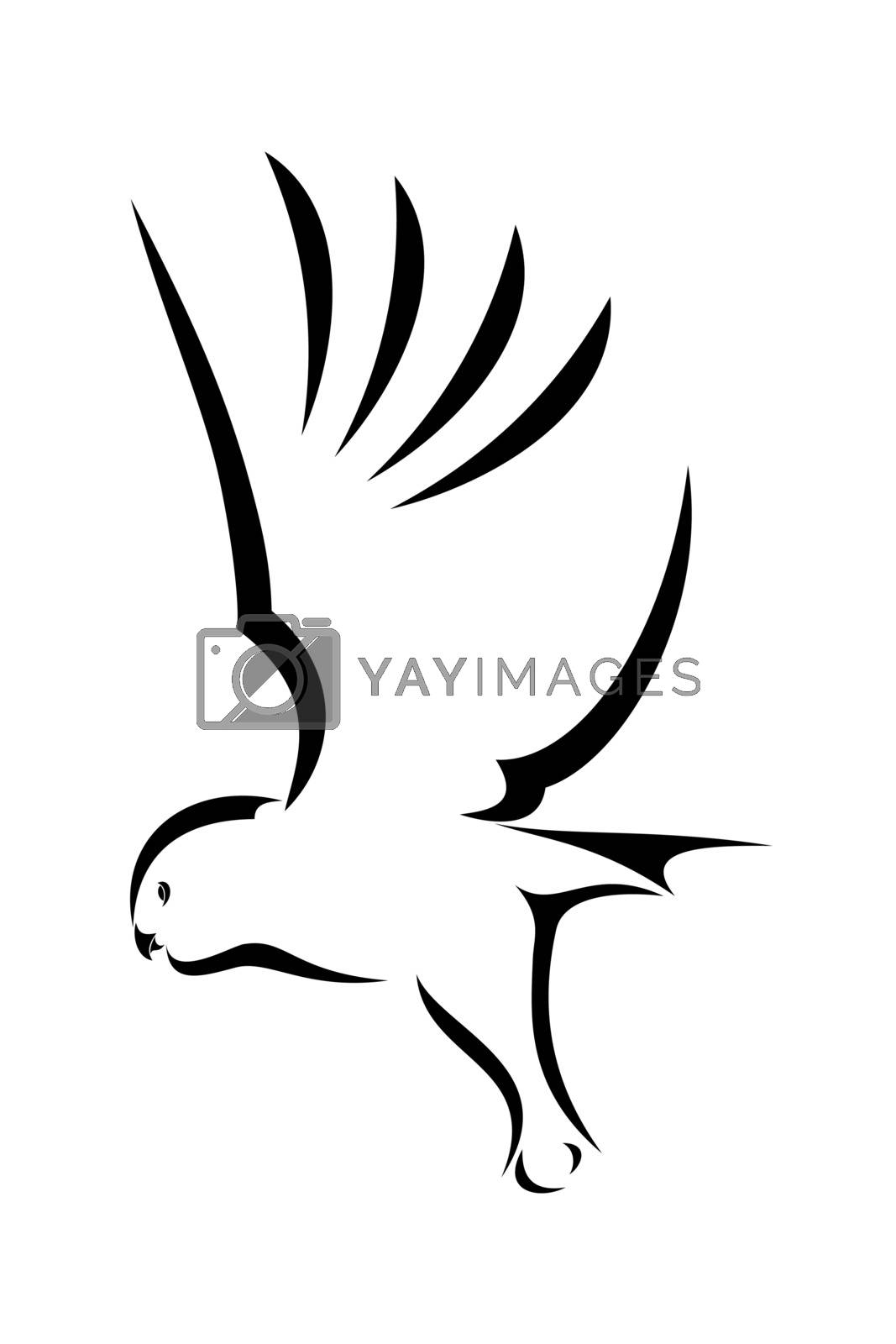 Royalty free image of Flying Owl by fxmdk