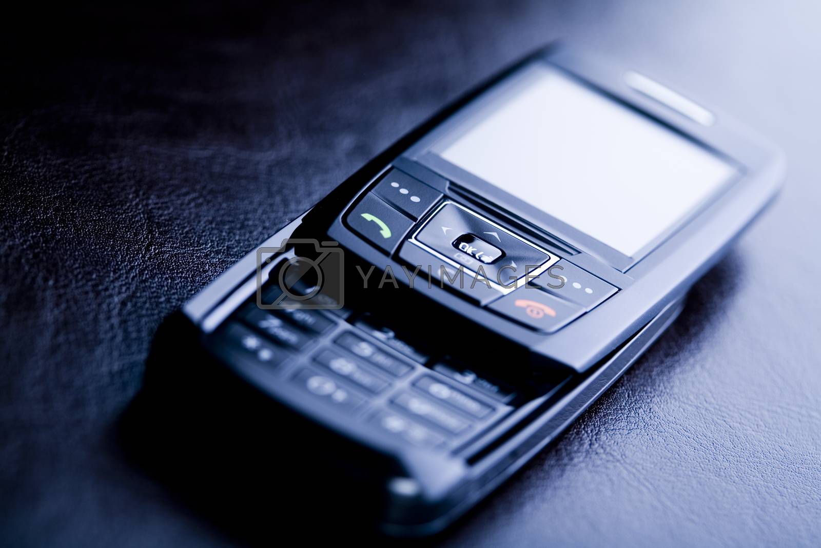 Royalty free image of Cellphone details, business elegant saturated theme by JanPietruszka