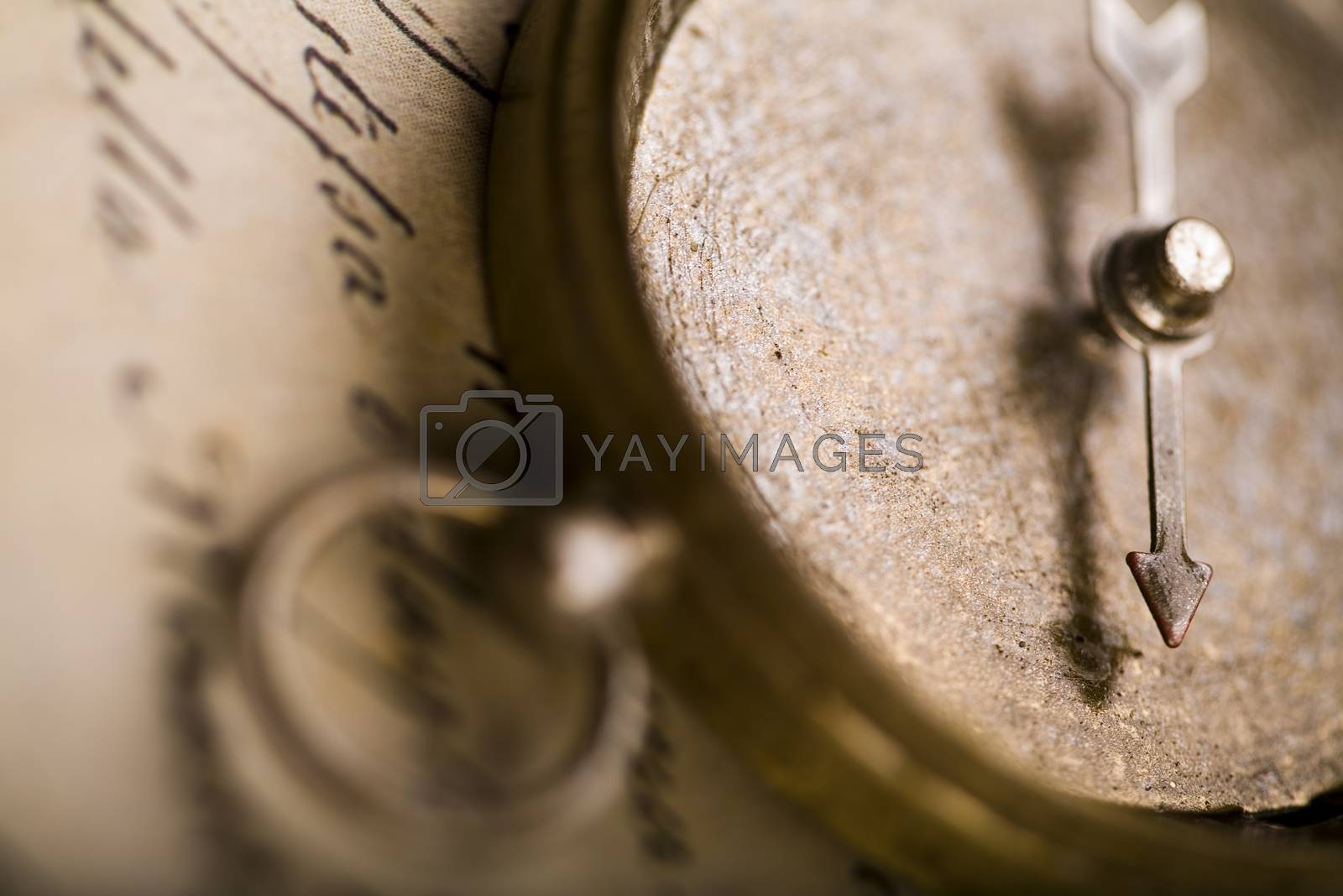 Royalty free image of Compass on the old paper background by JanPietruszka