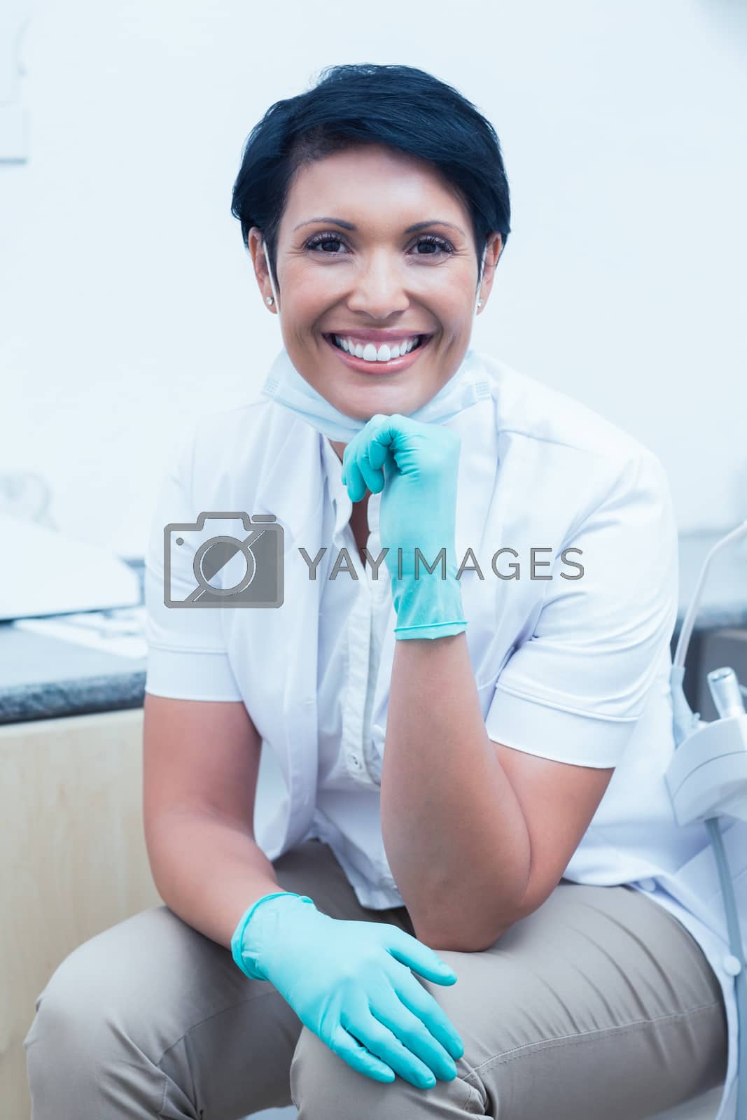 Royalty free image of Portrait of confident female dentist by Wavebreakmedia
