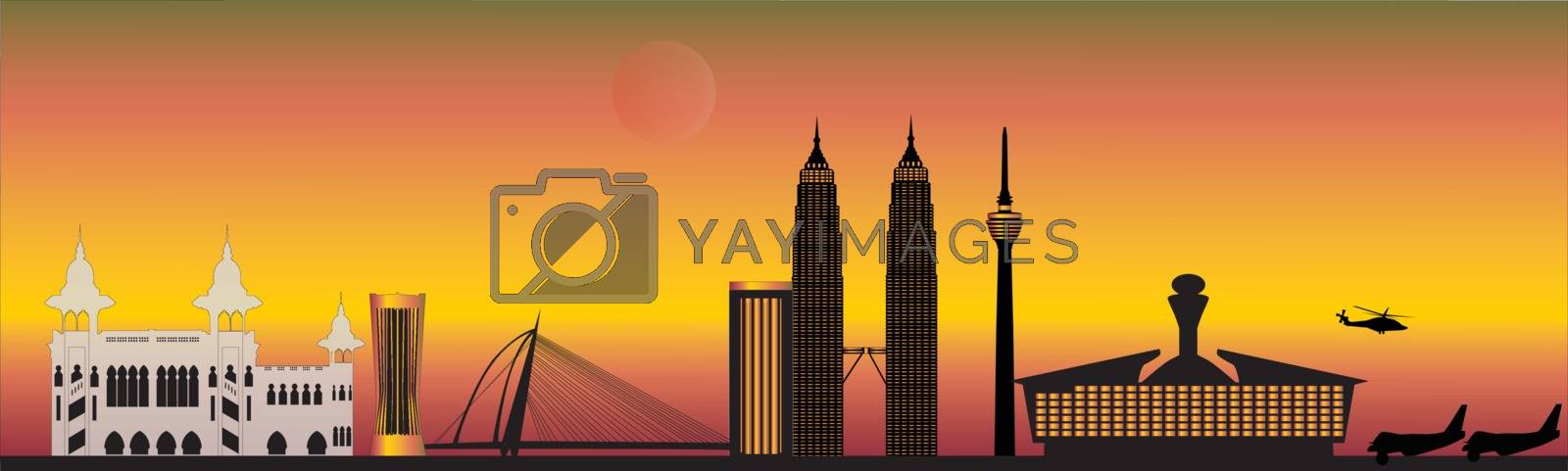 Royalty free image of kuala lumpur capital city malaysia city skyline by compuinfoto