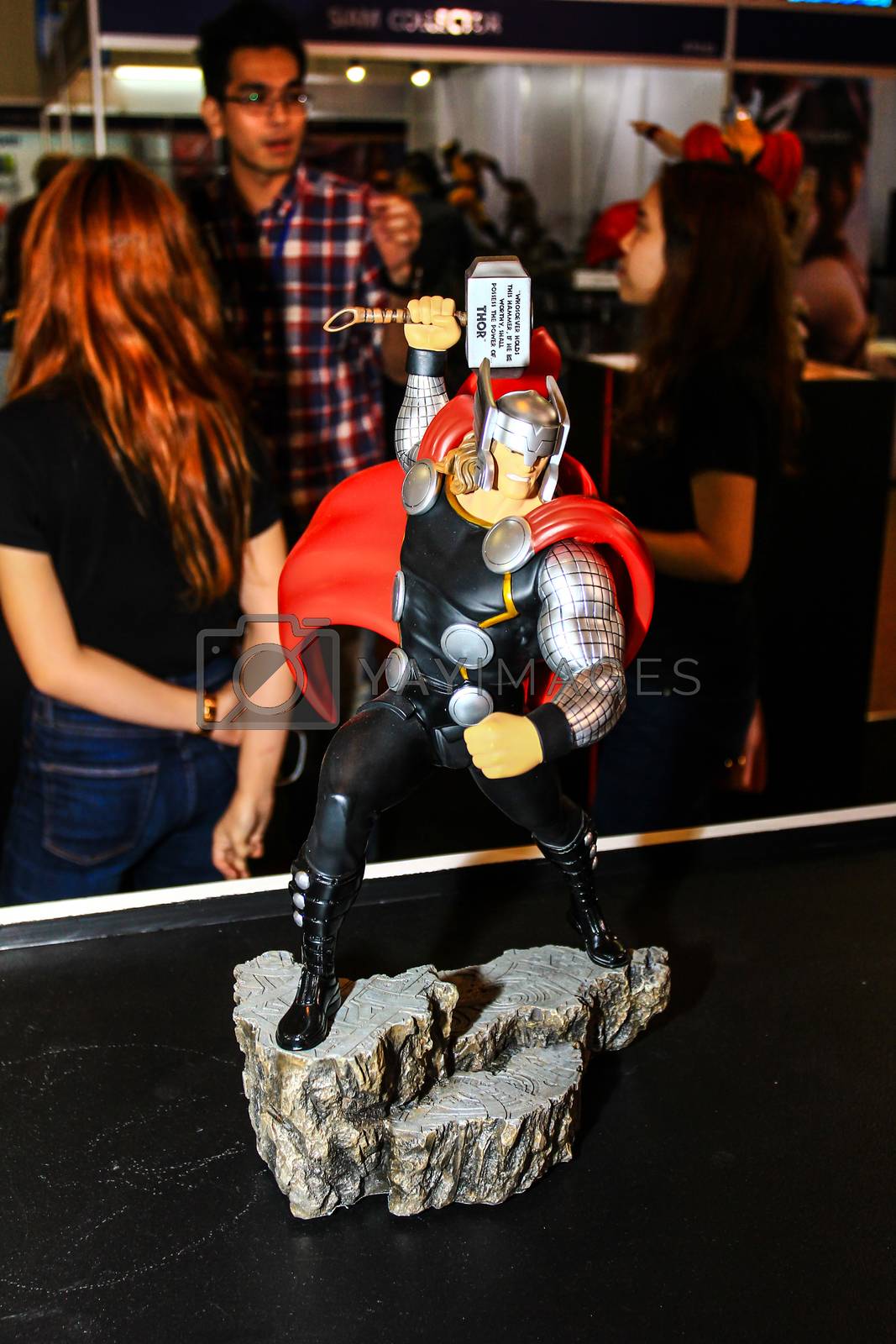Royalty free image of A model of the character Thor from the movies and comics by redthirteen