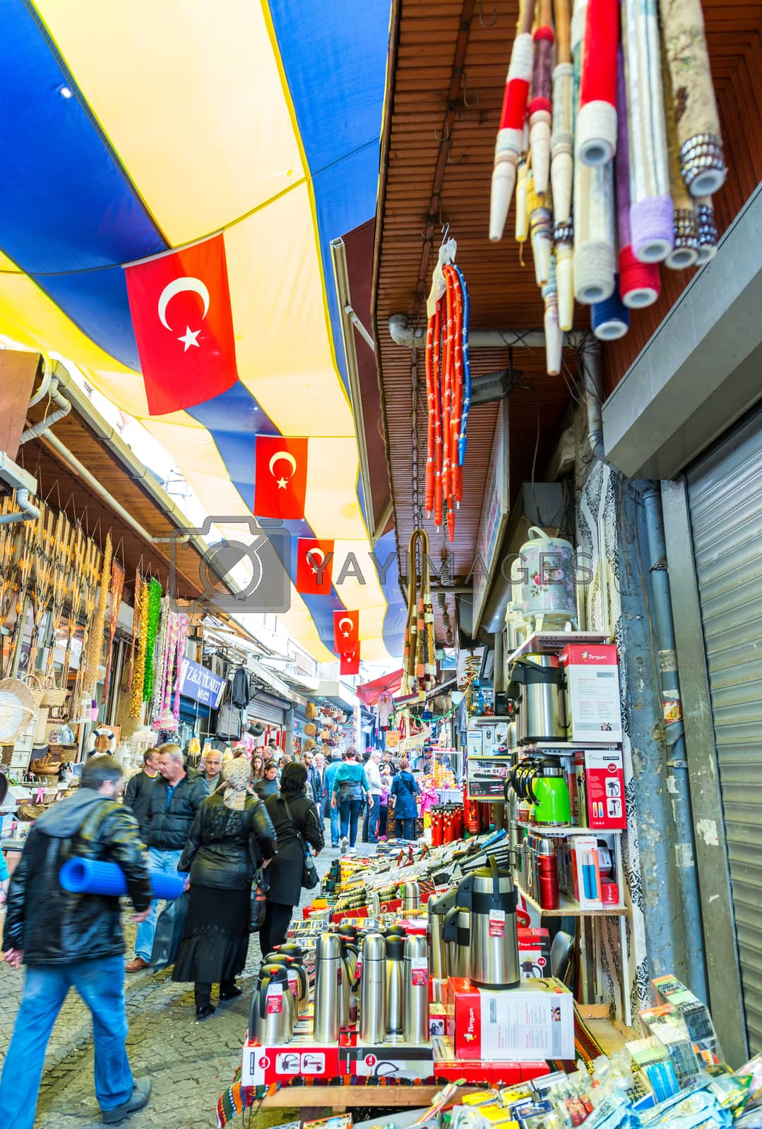 Royalty free image of ISTANBUL, SEP 22: People shopping in the Grand Bazar in Istanbul by jovannig