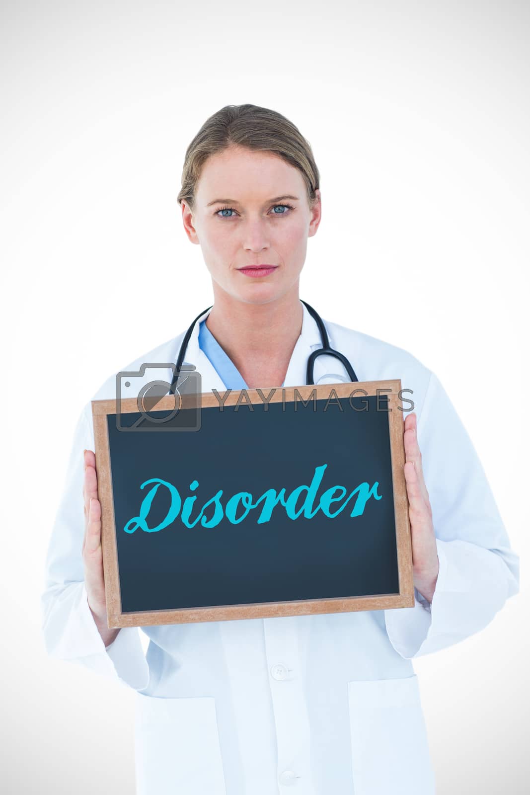 Royalty free image of Disorder against doctor showing chalkboard by Wavebreakmedia