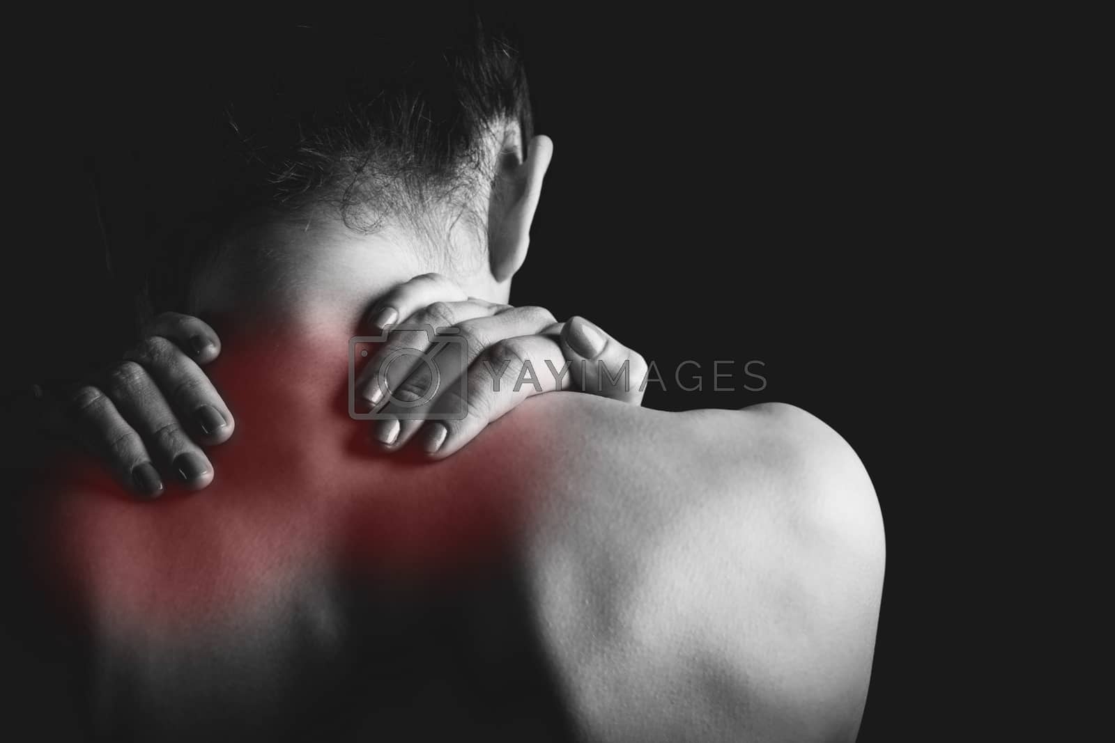 Royalty free image of Woman with muscle injury by Wavebreakmedia
