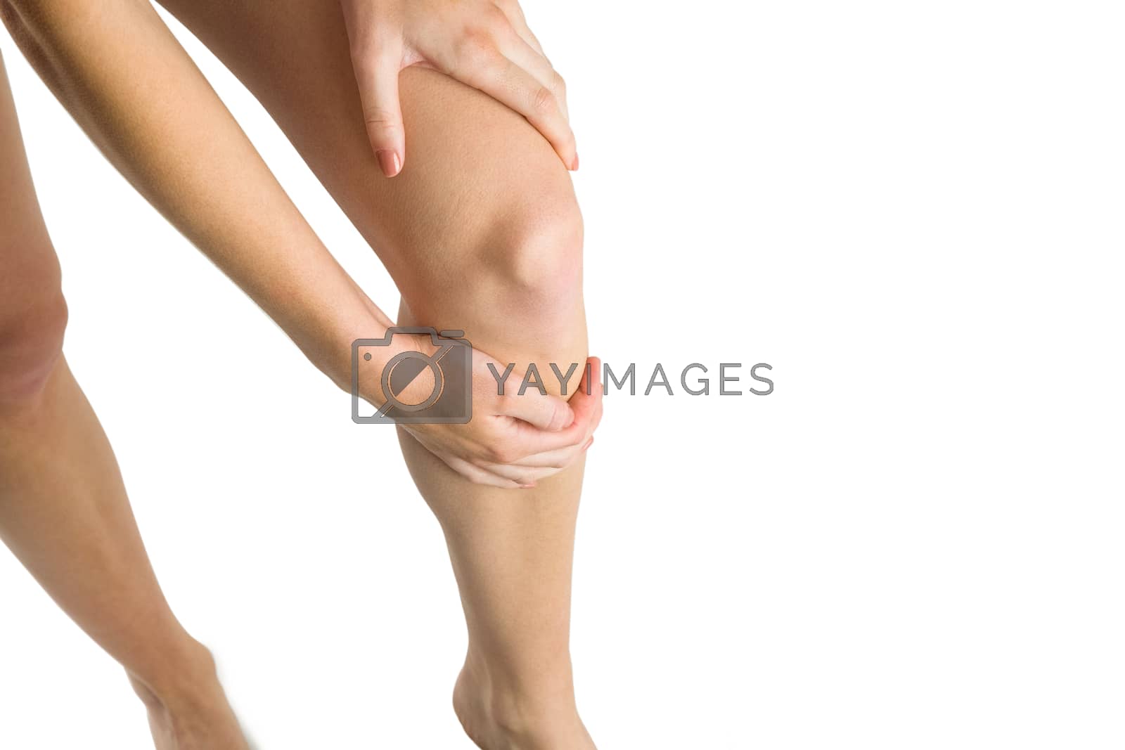 Royalty free image of Woman with leg injury by Wavebreakmedia