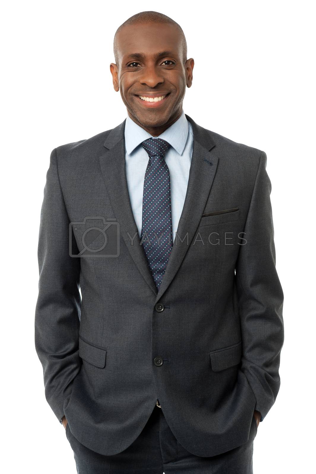Royalty free image of Confident businessman posing by stockyimages