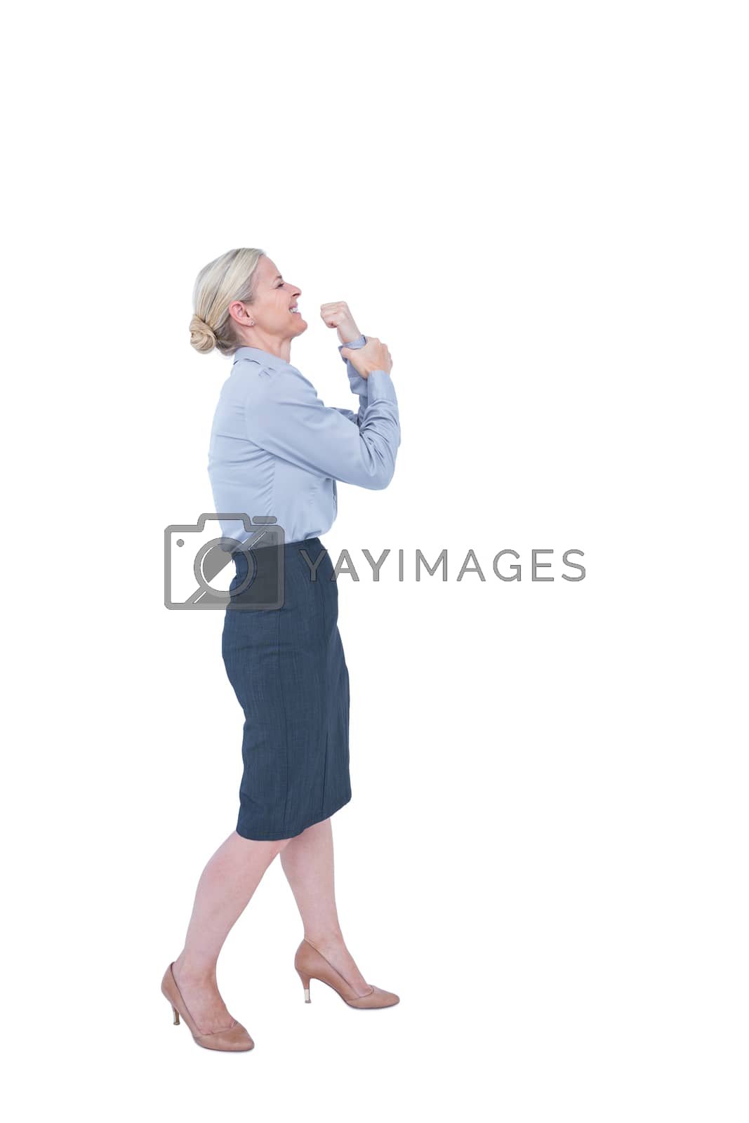 Royalty free image of Businesswoman gesturing by Wavebreakmedia
