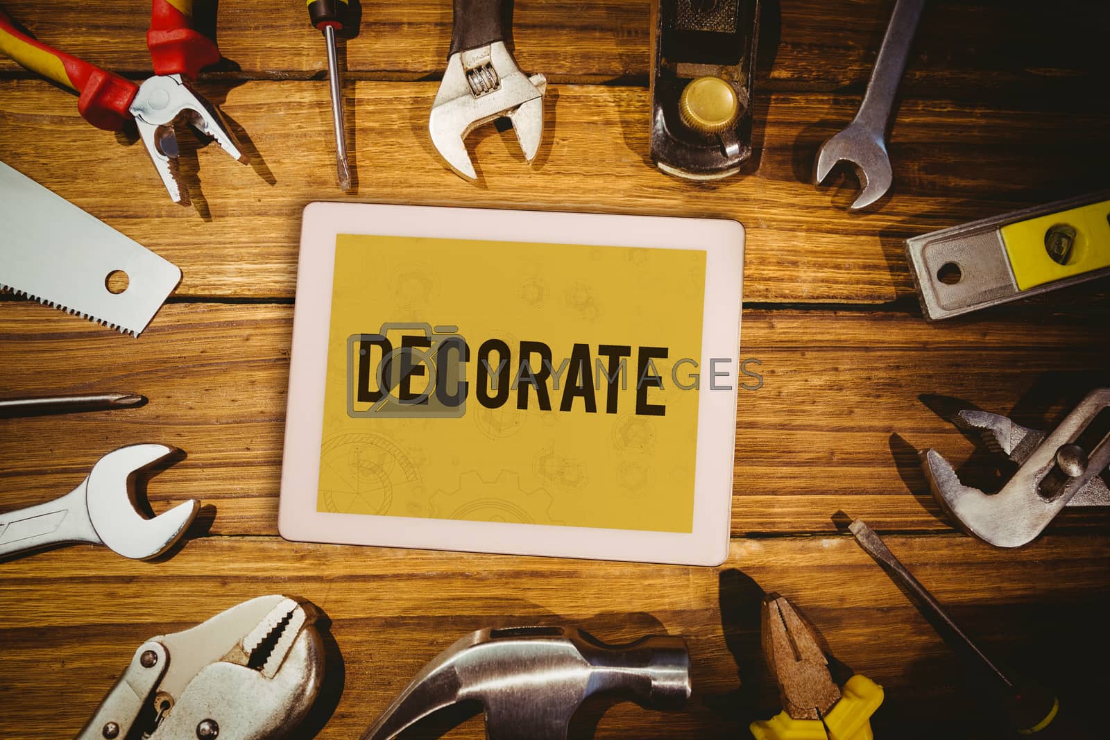 Royalty free image of Decorate  against architect background by Wavebreakmedia