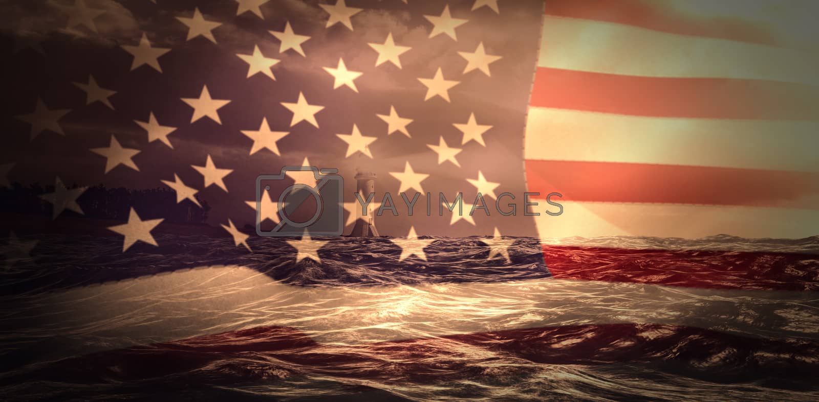 Royalty free image of Composite image of united states of america flag by Wavebreakmedia
