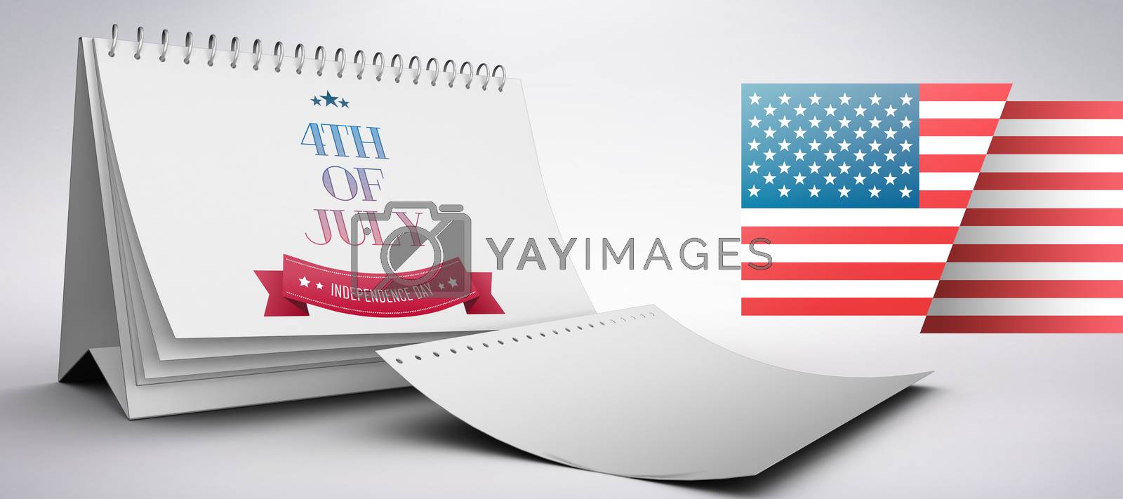 Royalty free image of Composite image of independence day graphic by Wavebreakmedia