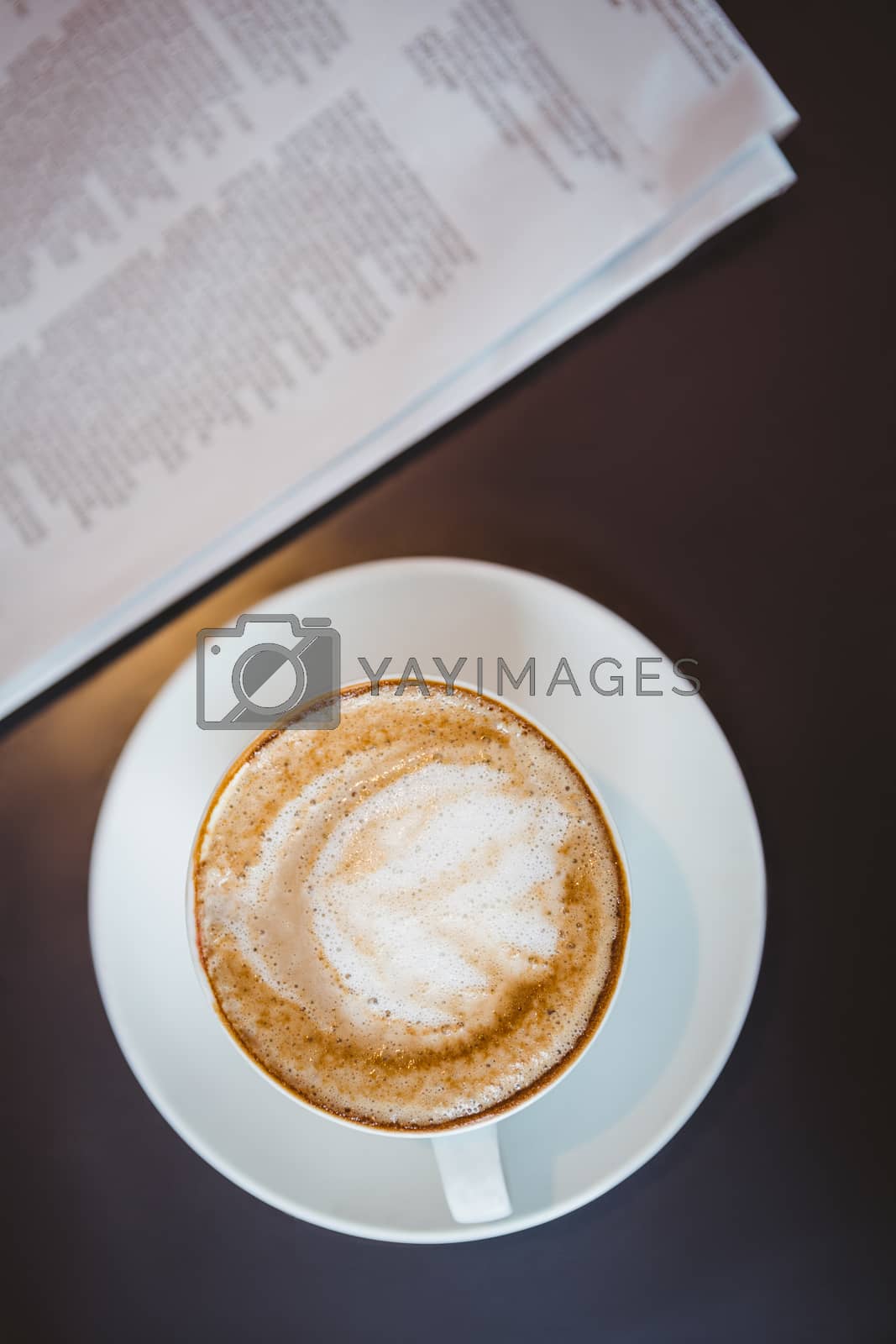 Royalty free image of Close up view of a cappuccino by Wavebreakmedia