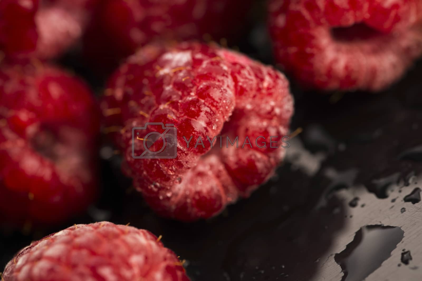Royalty free image of Heap of raspberry by joannawnuk