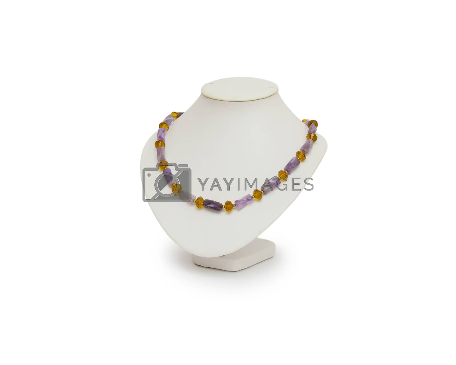 Royalty free image of Necklace isolated on the white by cocoo