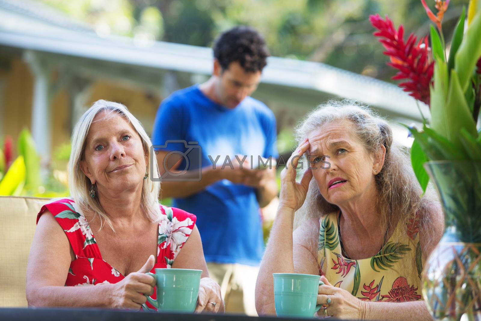 Royalty free image of Annoyed Women on Vacation by Creatista