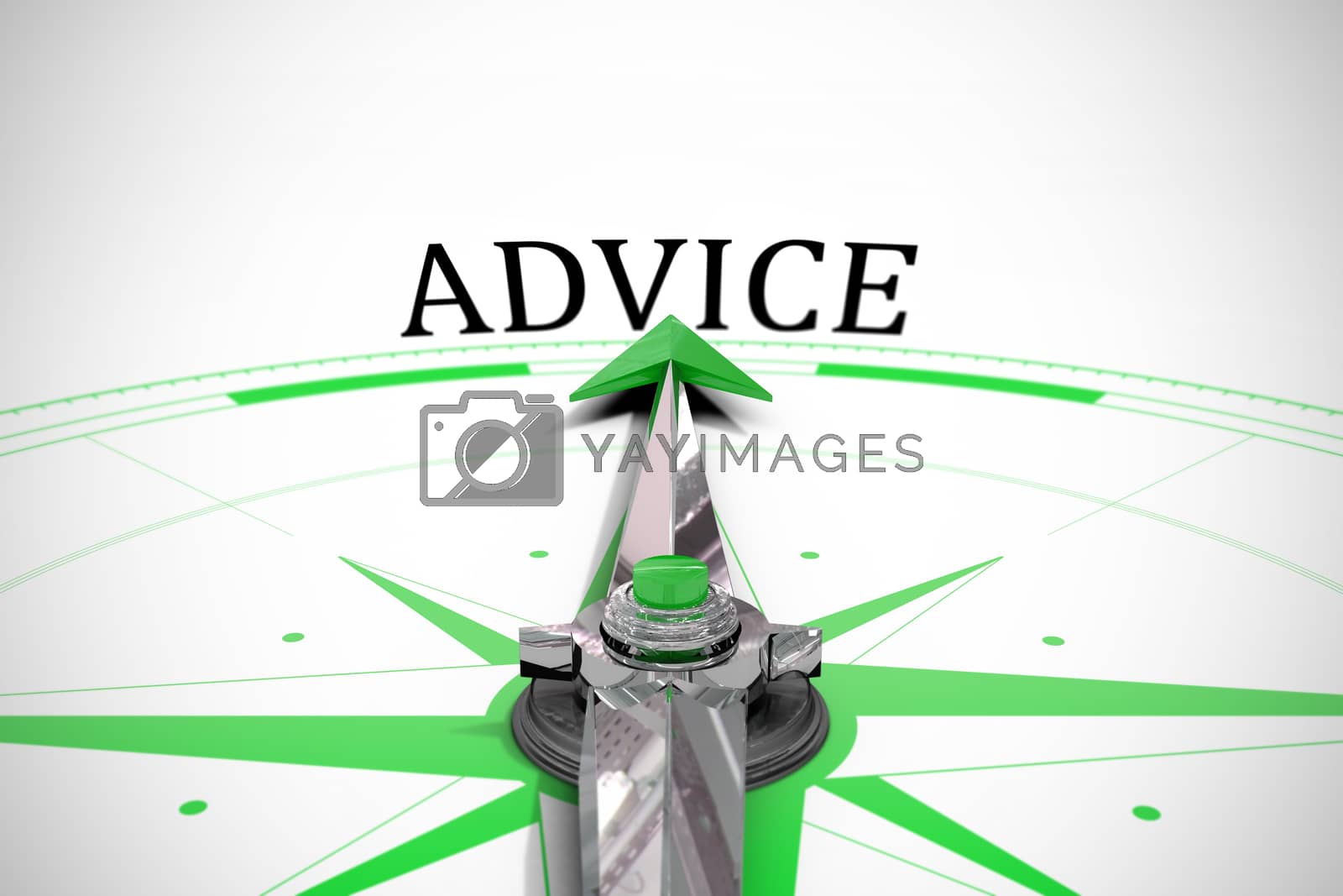 Royalty free image of Advice against compass by Wavebreakmedia