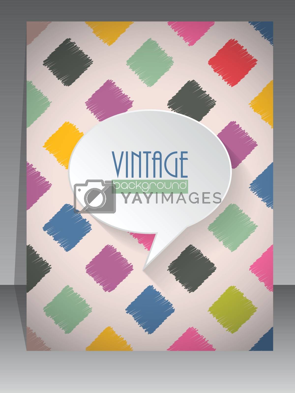 Royalty free image of Cool vintage retro scrapbook cover design by vipervxw
