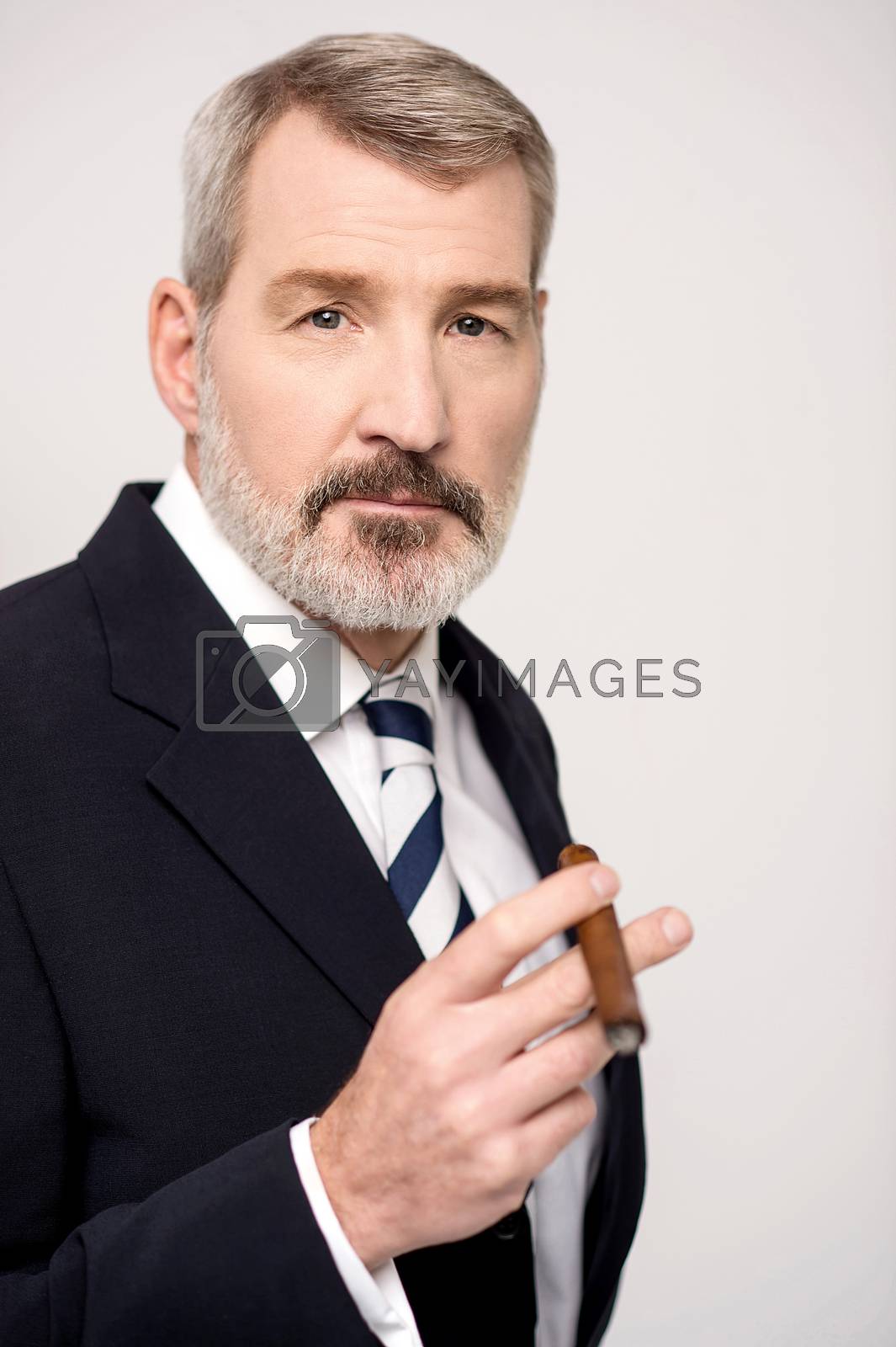 Royalty free image of Like to join me for cigar ? by stockyimages