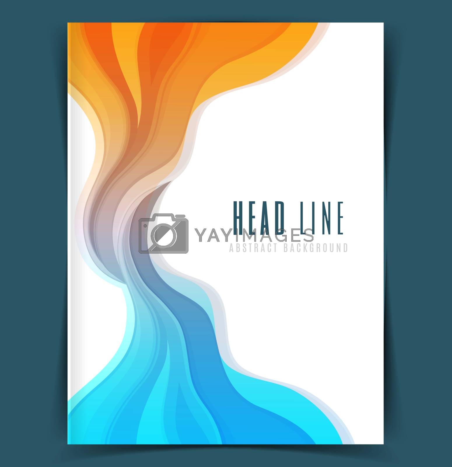 Royalty free image of Colored waves design template by SonneOn