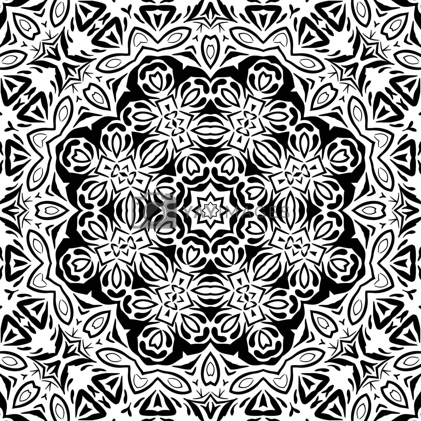 Royalty free image of Abstract seamless outline pattern by alexcoolok