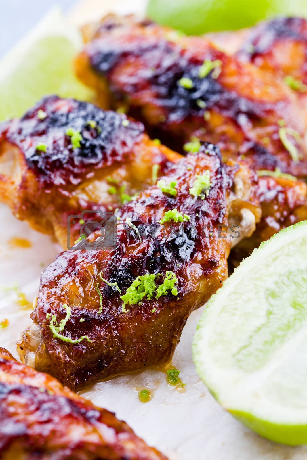 Royalty free image of Hot Chicken Wings by mpessaris