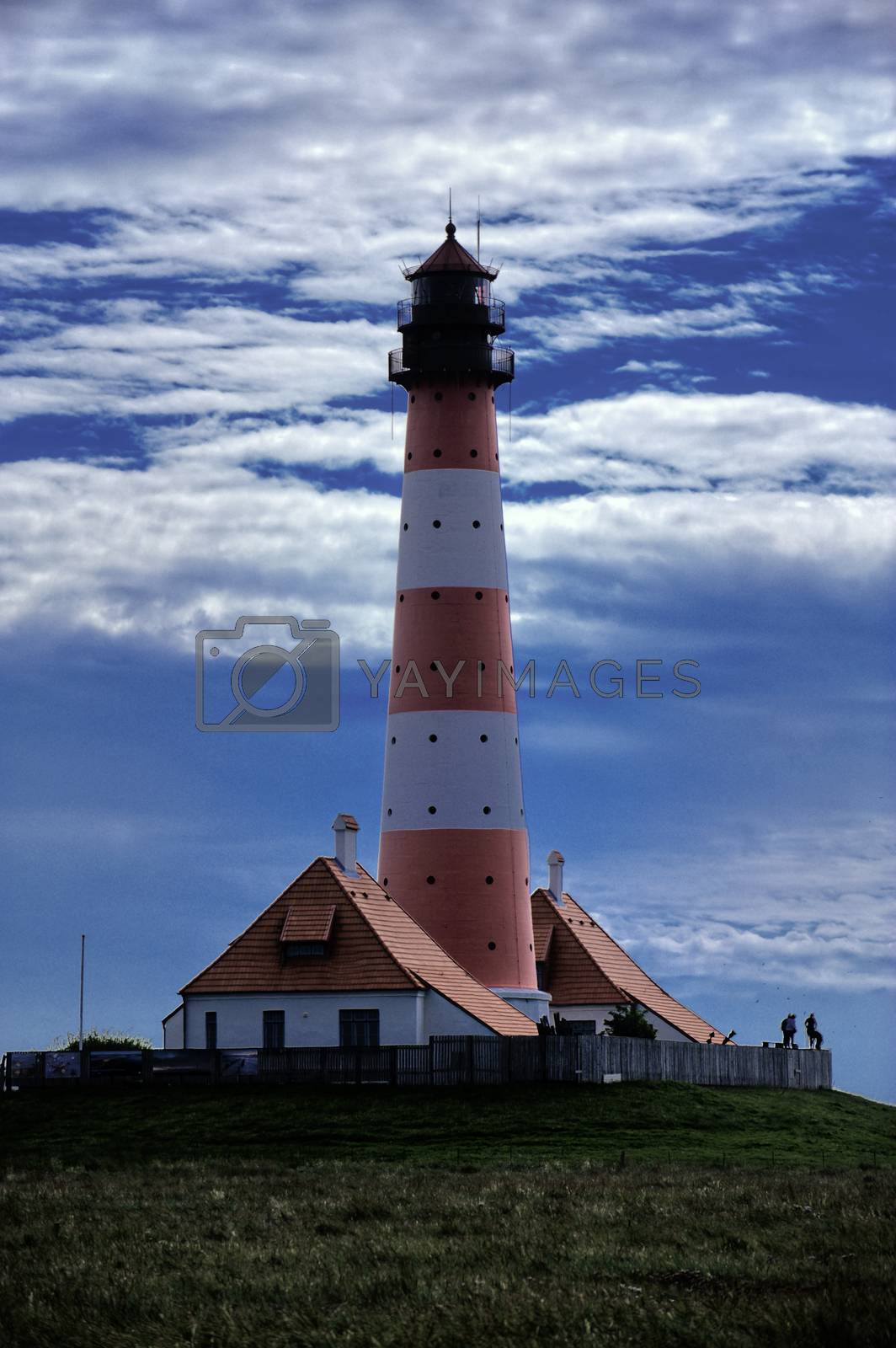 Royalty free image of Lighthouse Westerheversand in Westerhever, Germany  by 3quarks