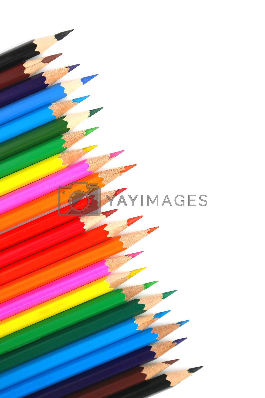 Royalty free image of Abstract background, color pencils by sergpet