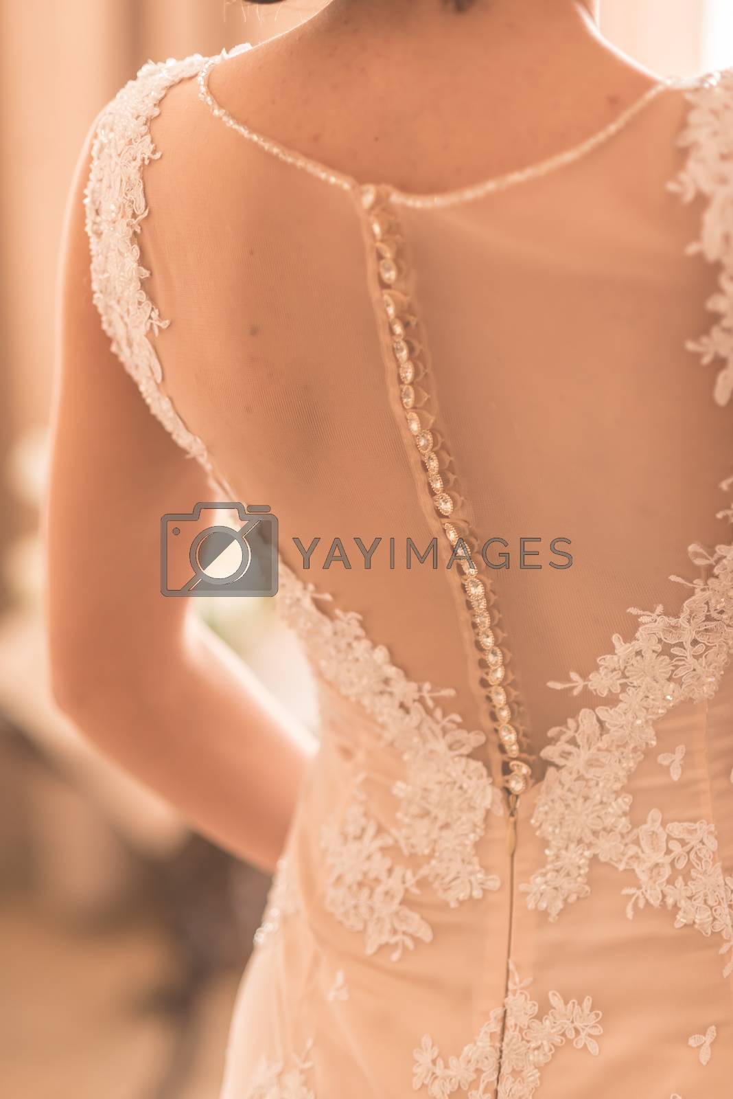 Royalty free image of wedding dress by Andreua