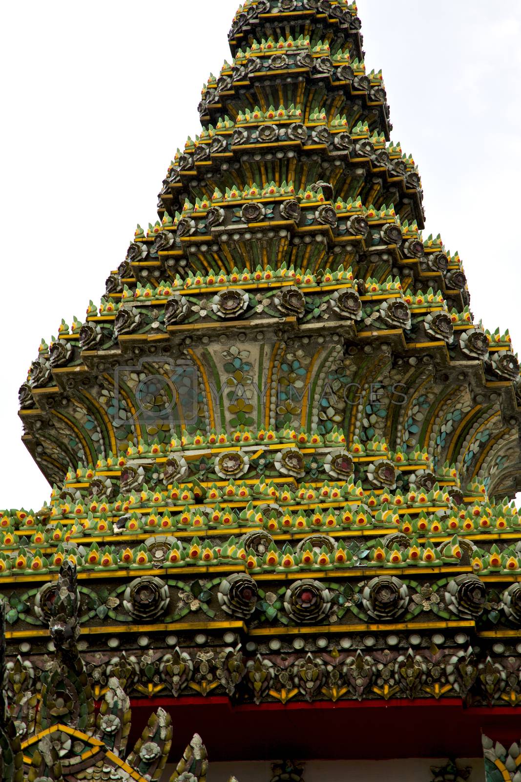 Royalty free image of  thailand asia   in      and  colors religion      mosaic by lkpro