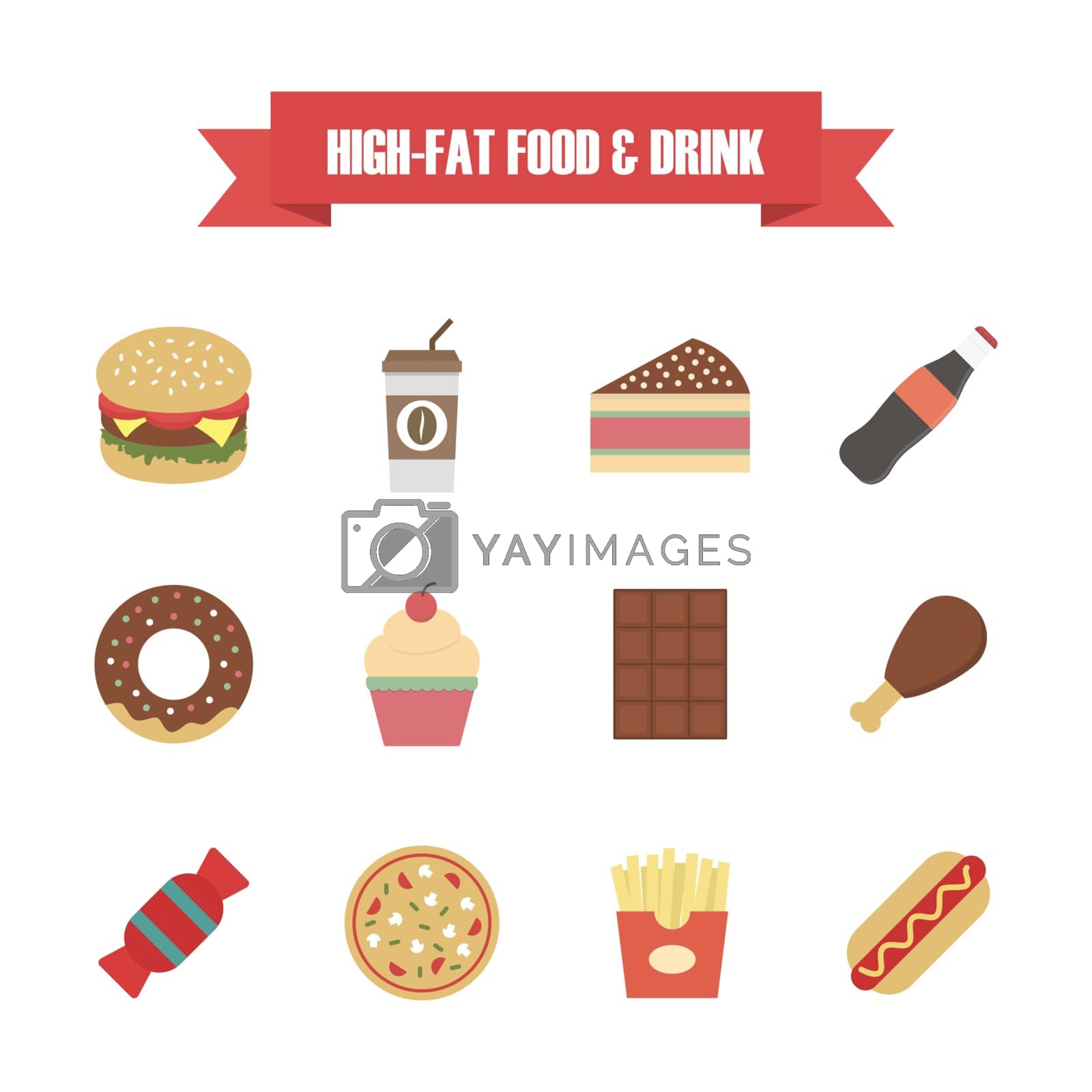 Royalty free image of junk food by zirconicusso
