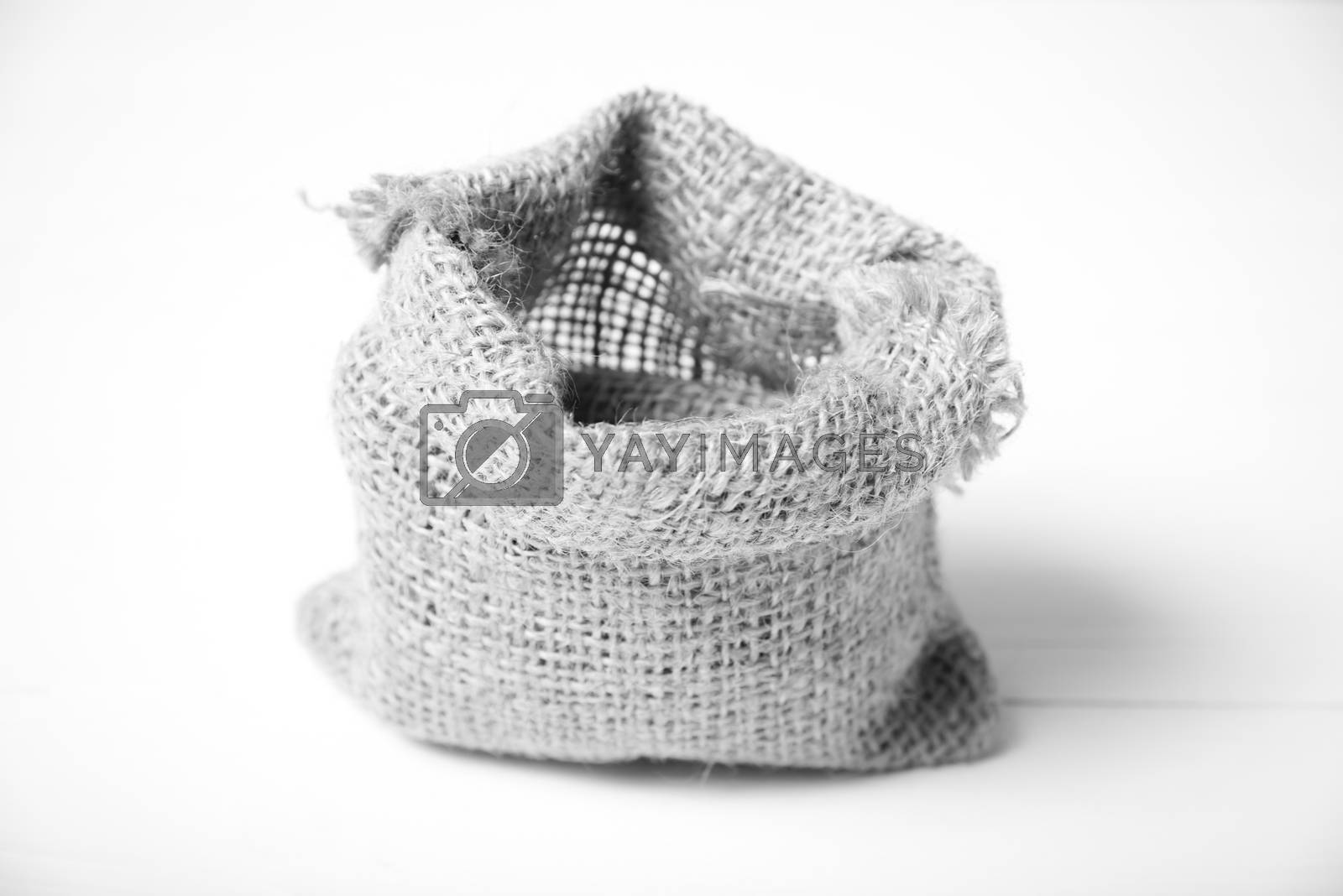 Royalty free image of sack bag black and white tone by ammza12