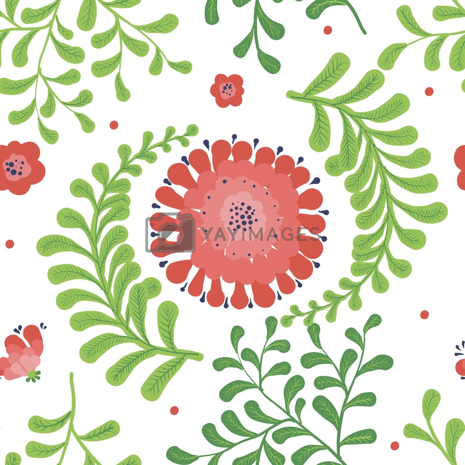 Royalty free image of Elegance Seamless pattern with flowers by OlgaBerlet