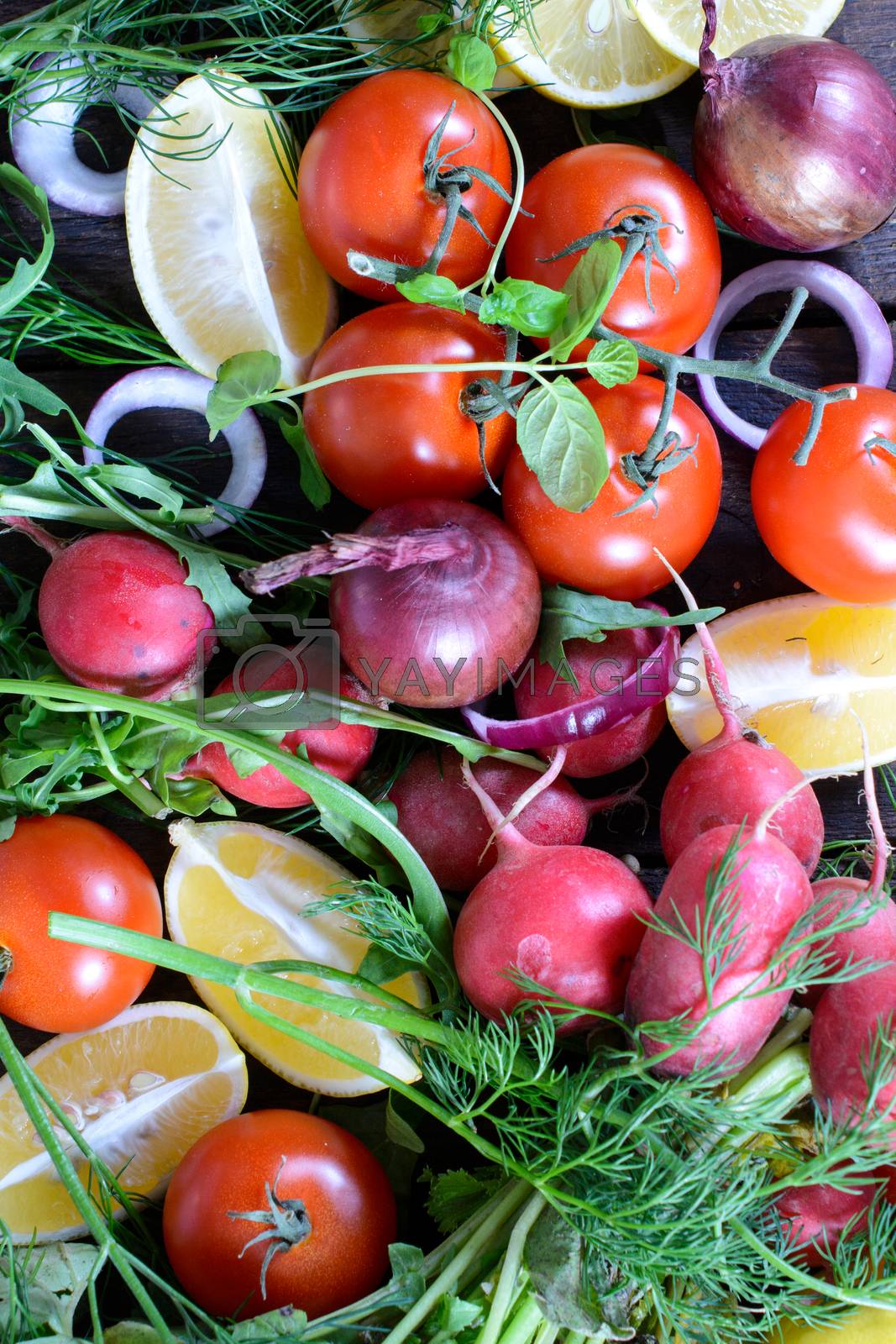 Royalty free image of Fruit and vegetables by badmanproduction