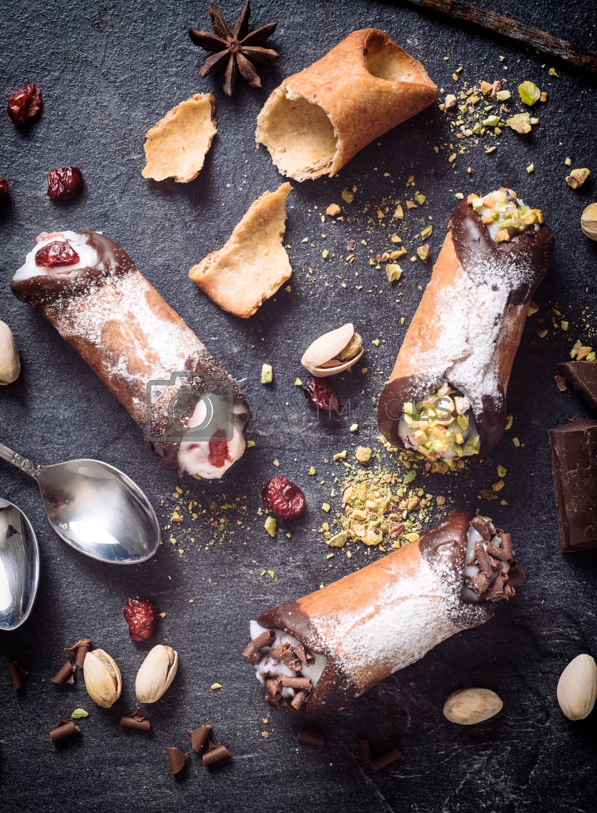 Royalty free image of Cannoli time by badmanproduction