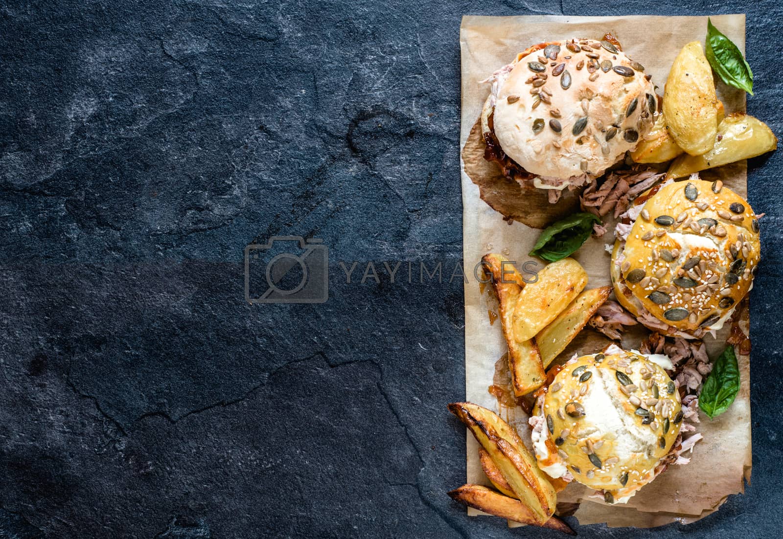 Royalty free image of Beef burgers by badmanproduction