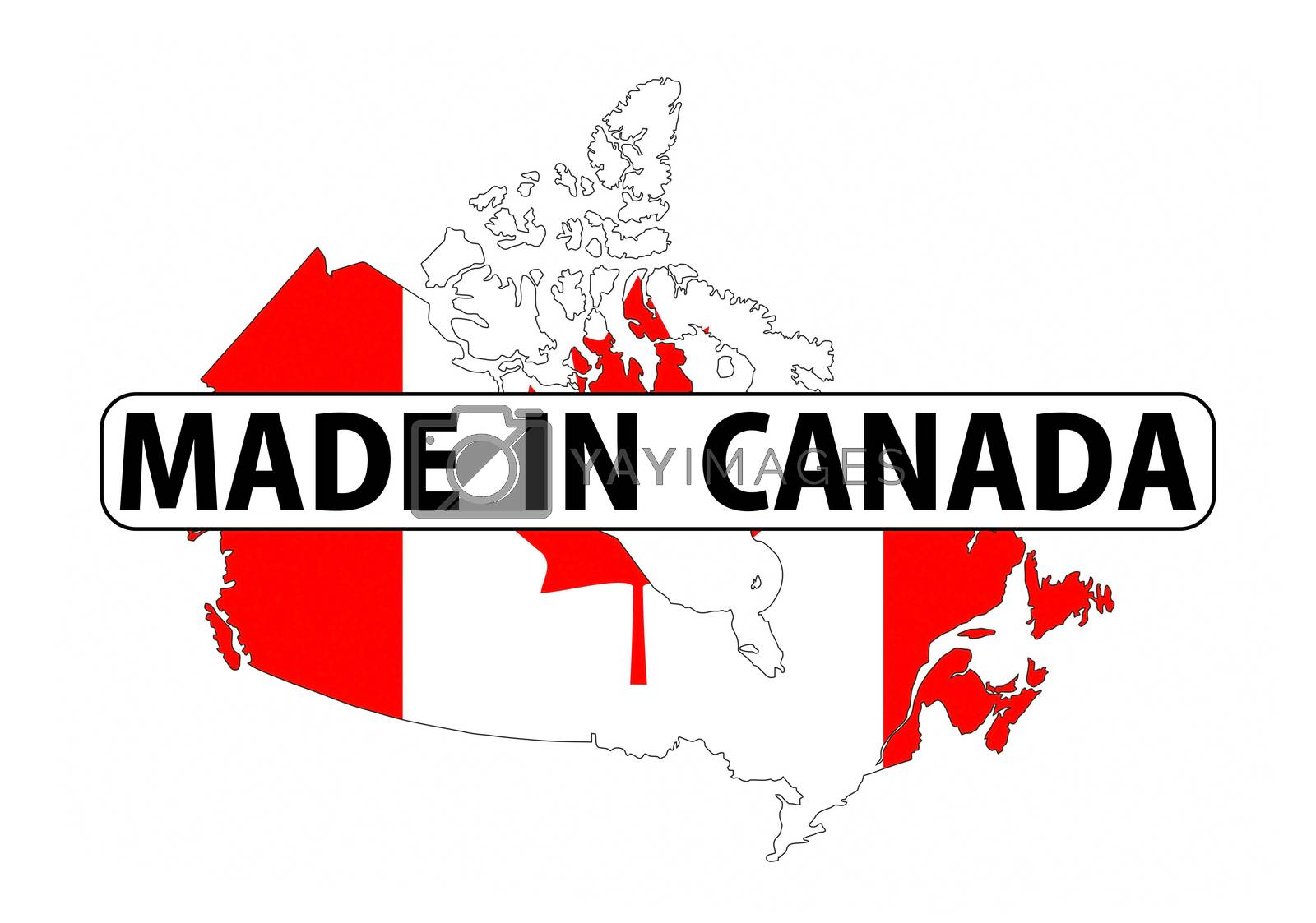 Royalty free image of made in canada by tony4urban