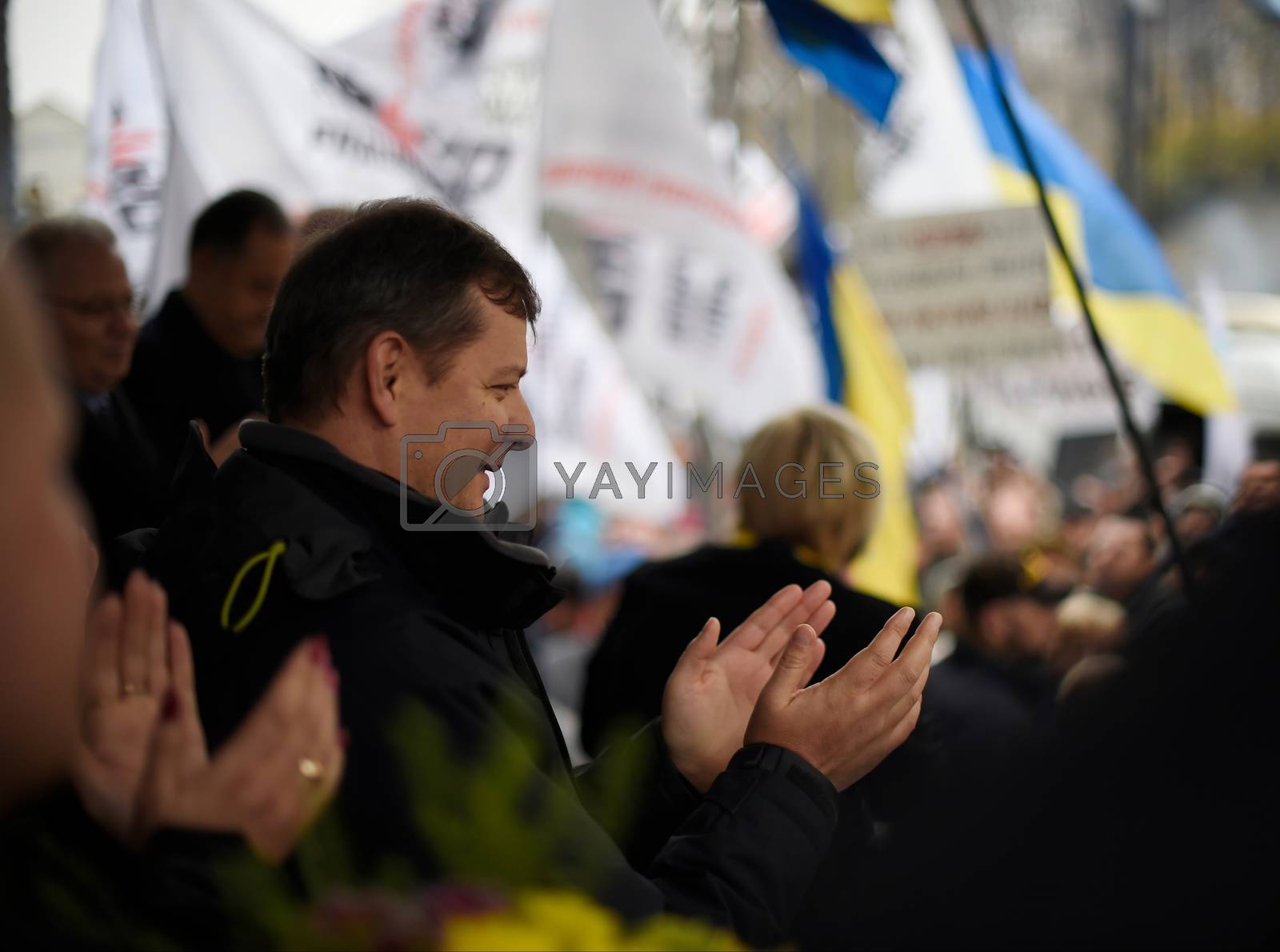 Royalty free image of UKRAINE - KIEV - TARIFF MAIDAN by newzulu
