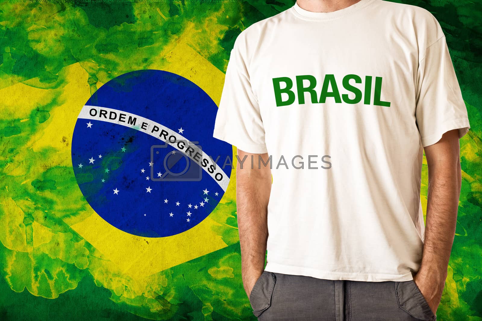 Royalty free image of Brasil flag by stevanovicigor