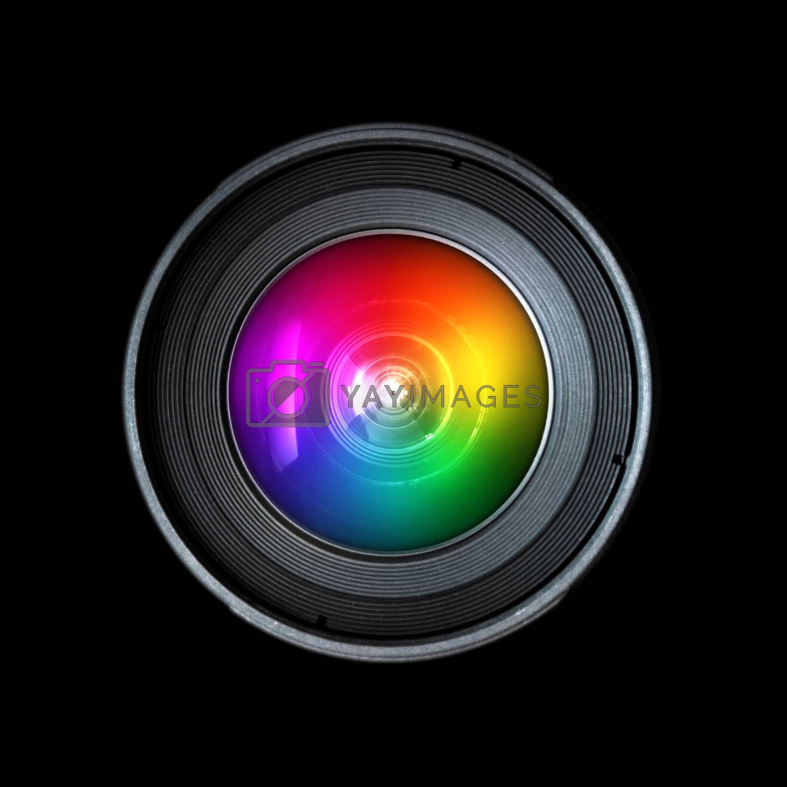 Royalty free image of Photography camera lens, front view by stevanovicigor