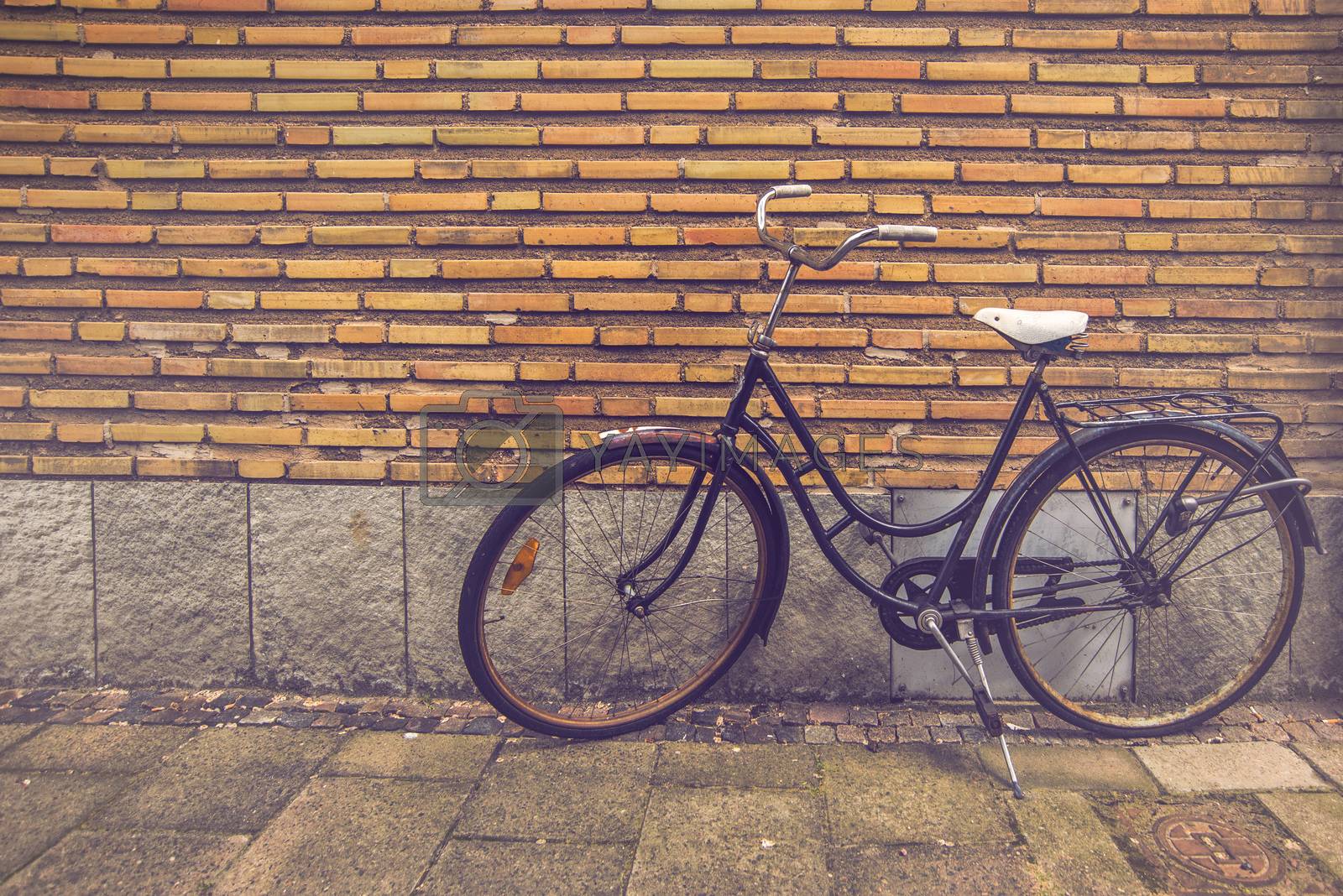 Royalty free image of Classic Vintage Black Bicycle by stevanovicigor
