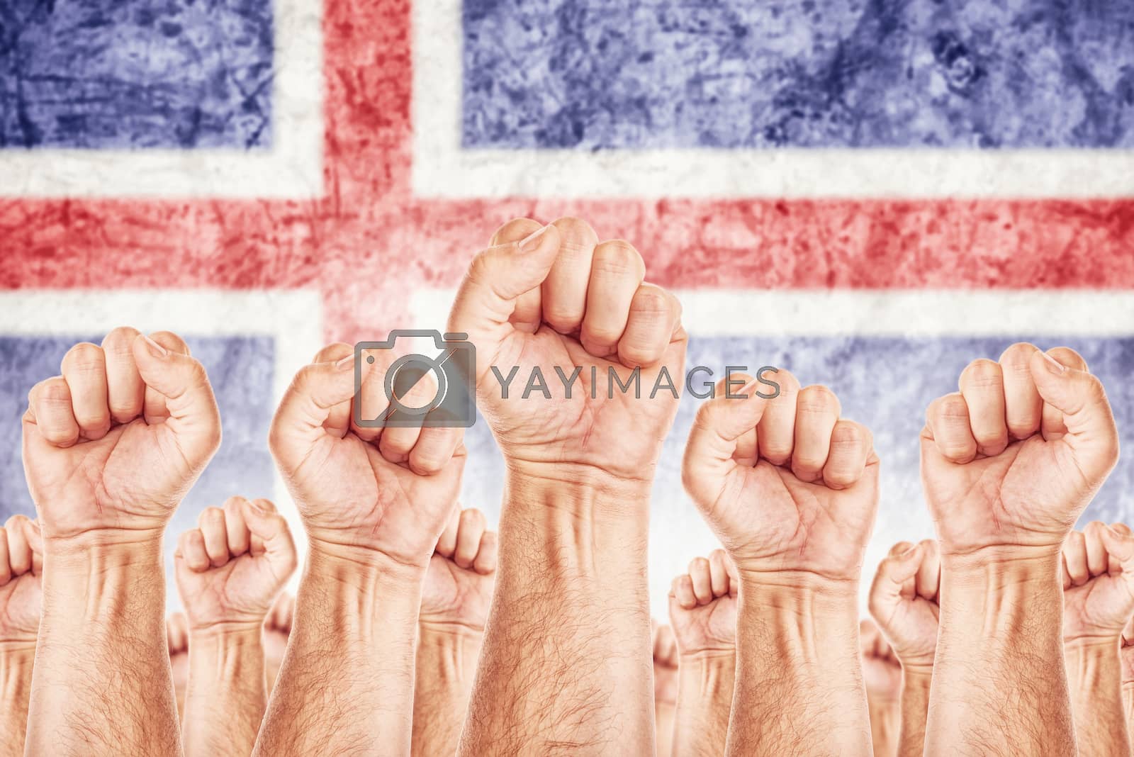 Royalty free image of Iceland Labour movement, workers union strike by stevanovicigor