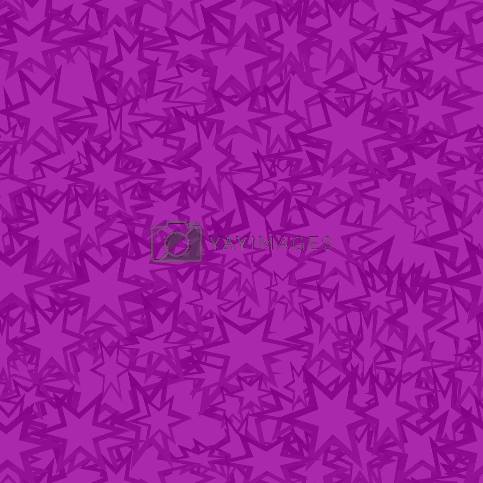 Royalty free image of Purple seamless star pattern background  by davidzydd